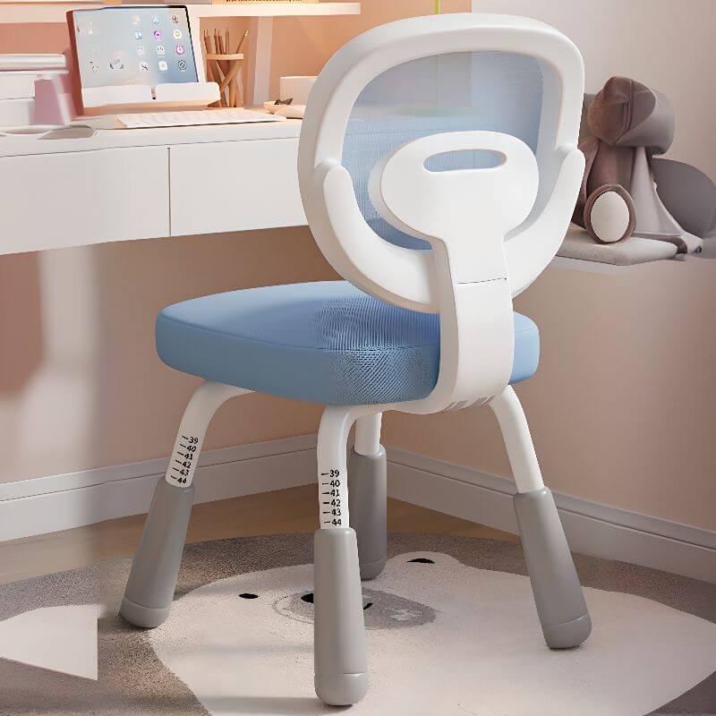 Upholstered Toddler Chair with Adjustable Height and Ergonomic Back