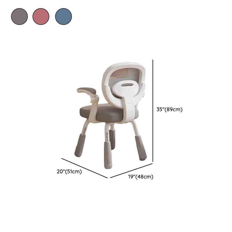 Upholstered Toddler Chair with Adjustable Height and Ergonomic Back Dimensions