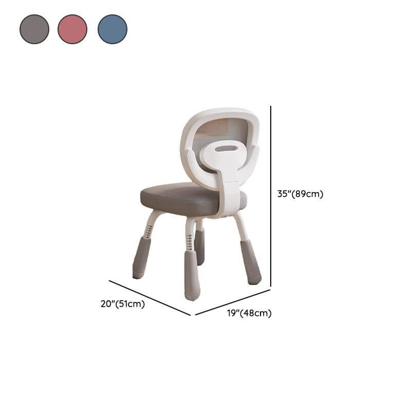 Upholstered Toddler Chair with Adjustable Height and Ergonomic Back Dimensions