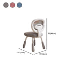 Upholstered Toddler Chair with Adjustable Height and Ergonomic Back Dimensions