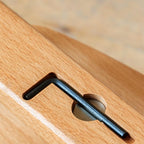 Upholstered Wood Frame Chair with Arms and Adjustable Height