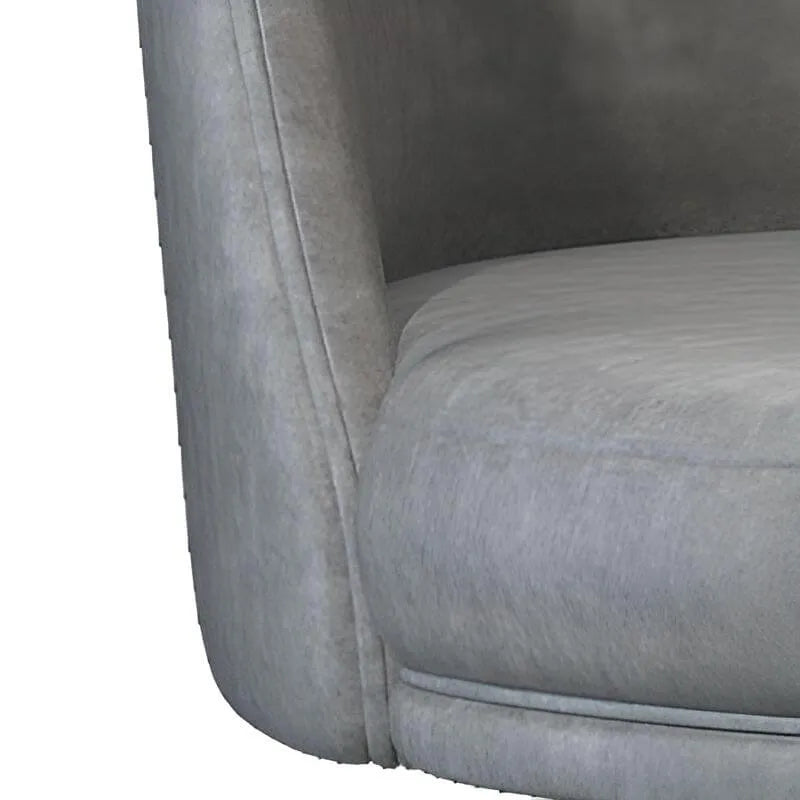 Velvet Ergonomic Swivel Bar Stool with Adjustable Height and Footrest