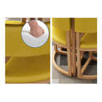 Versatile Round Table With Comfortable Nesting Chairs