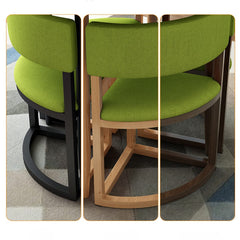 Versatile Round Table With Comfortable Nesting Chairs