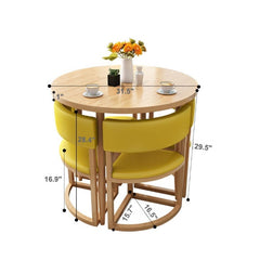 Versatile Round Table With Comfortable Nesting Chairs Dimensions