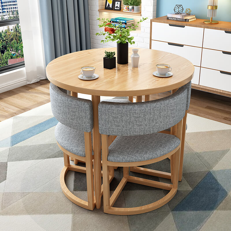 Versatile Round Table With Comfortable Nesting Chairs Main Product Image