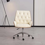 Vertex Leather Executive Office Chair with Solid Wood Frame