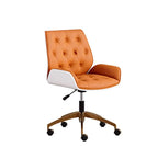 Vertex Leather Executive Office Chair with Solid Wood Frame