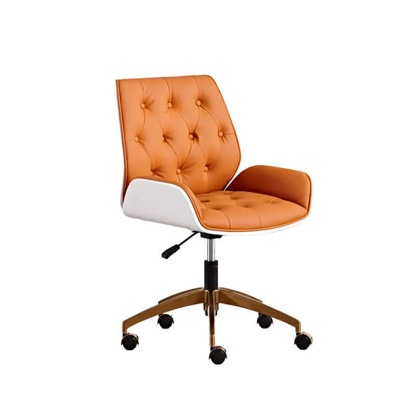 Vertex Leather Executive Office Chair with Solid Wood Frame