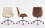 Vertex Leather Executive Office Chair with Solid Wood Frame