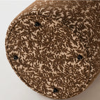 Vine Floral Ottoman With Soft Upholstery and Portable Accent Design