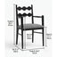 Vintage Dining Chair with Sculptural Wavy Back and Solid Ash Frame Dimensions