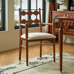 Vintage Dining Chair with Sculptural Wavy Back and Solid Ash Frame Main Product Image