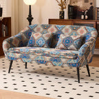 Vintage Floral Sofa Collection With Cotton Linen Upholstery and Embrace Arms