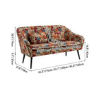 Vintage Floral Sofa Collection With Cotton Linen Upholstery and Embrace Arms Dimensions
