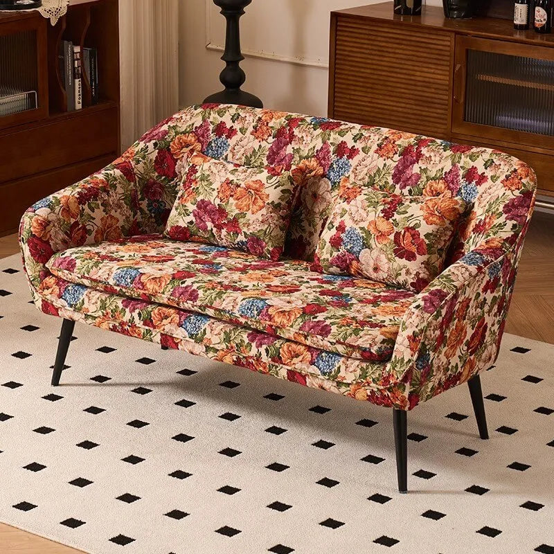 Vintage Floral Sofa Collection With Cotton Linen Upholstery and Embrace Arms Main Product Image