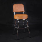 Vintage Industrial Guitar Chair Series with Swivel Seat and Backrest Options
