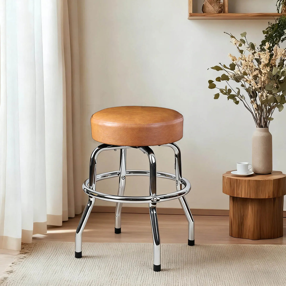 Vintage Industrial Guitar Chair Series with Swivel Seat and Backrest Options