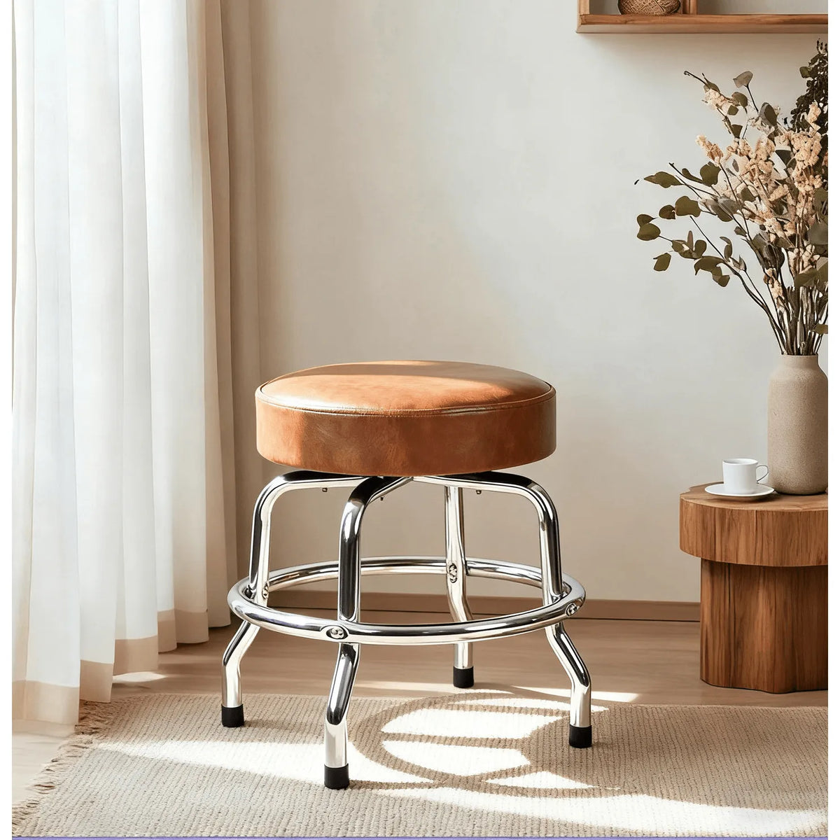 Vintage Industrial Guitar Chair Series with Swivel Seat and Backrest Options