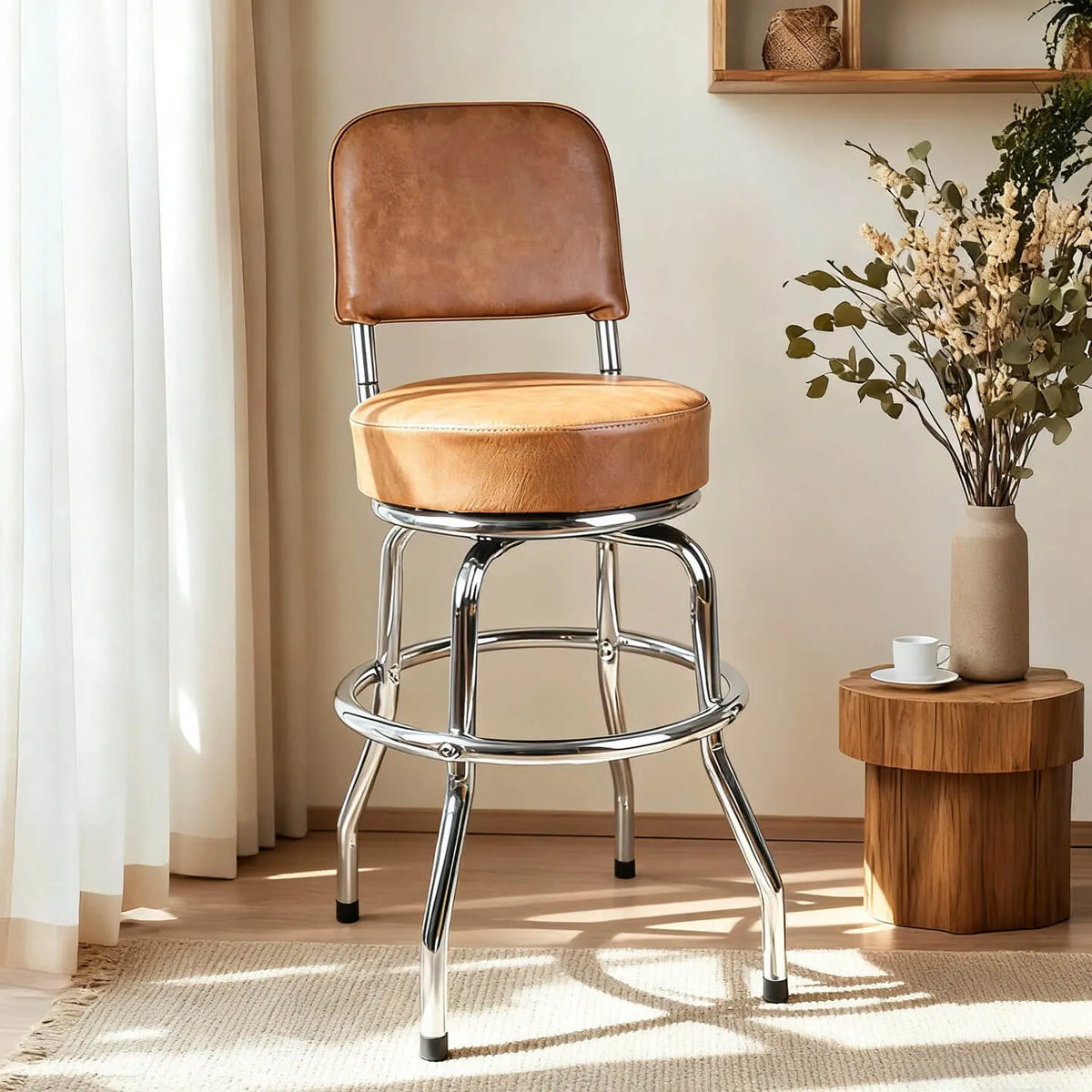 Vintage Industrial Guitar Chair Series with Swivel Seat and Backrest Options Main Product Image Image principale du produit