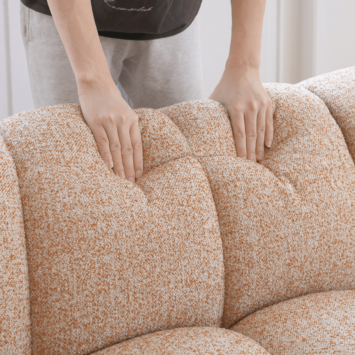 Vintage Marshmallow Sofa With Plush Soft Feel