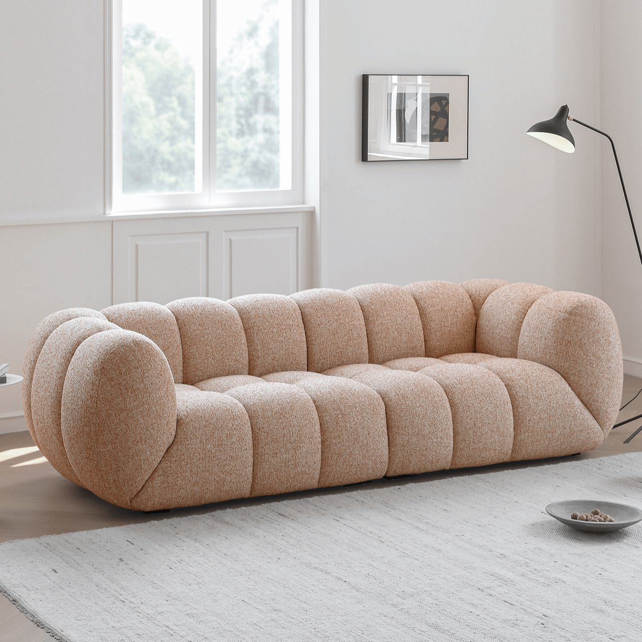 Vintage Marshmallow Sofa With Plush Soft Feel