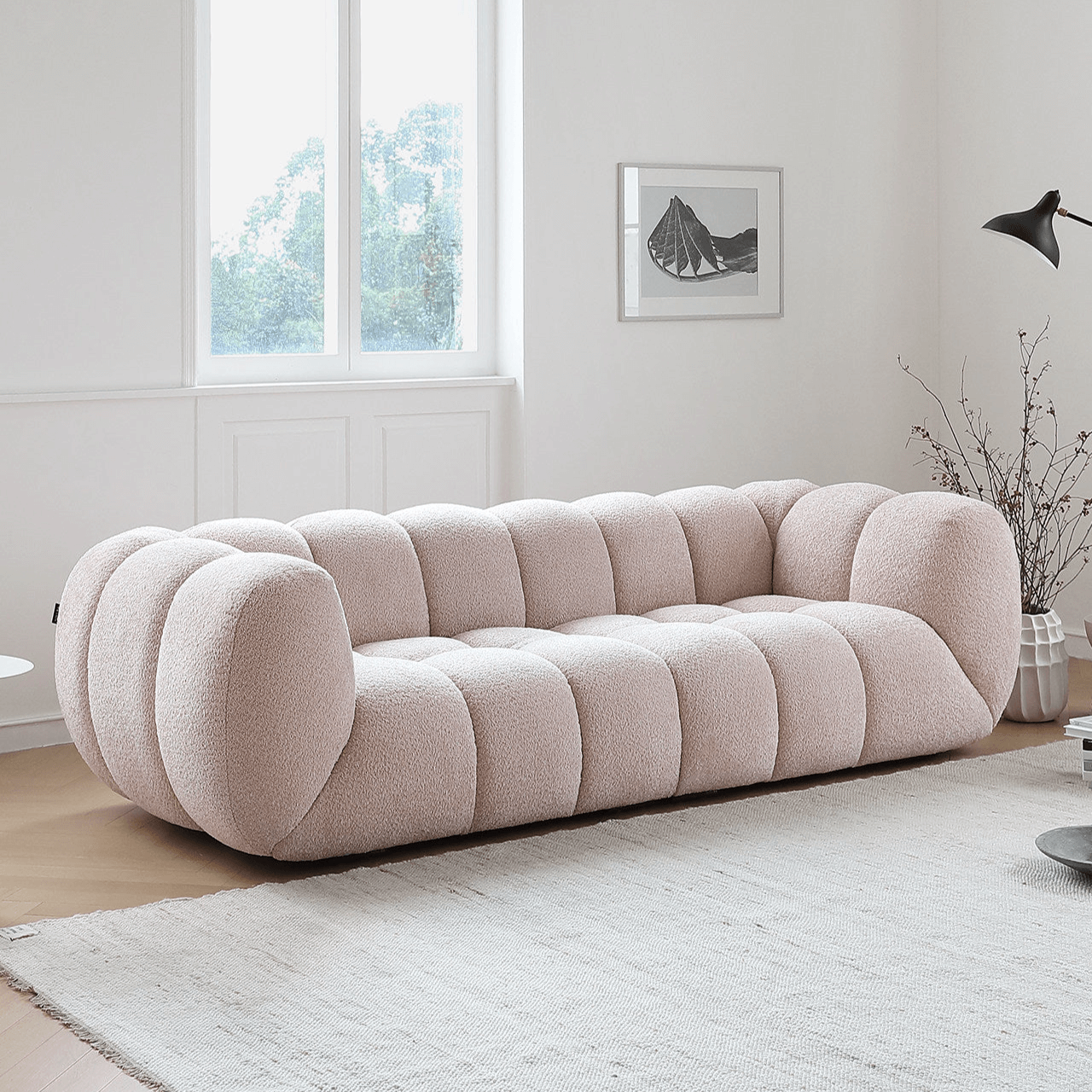 Vintage Marshmallow Sofa With Plush Soft Feel