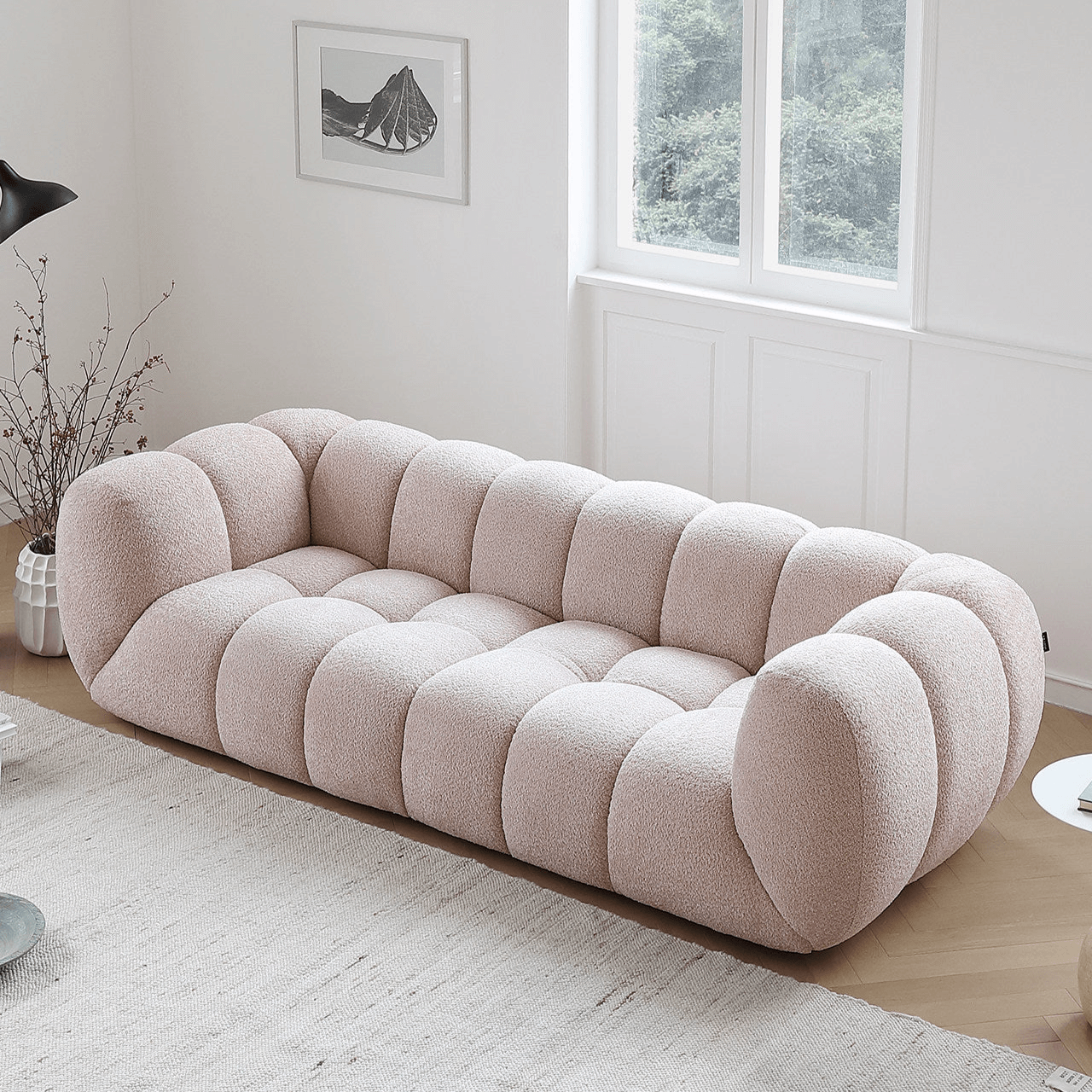 Vintage Marshmallow Sofa With Plush Soft Feel