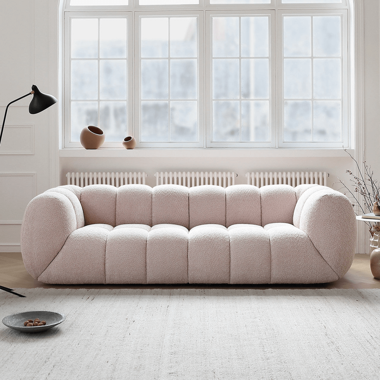 Vintage Marshmallow Sofa With Plush Soft Feel