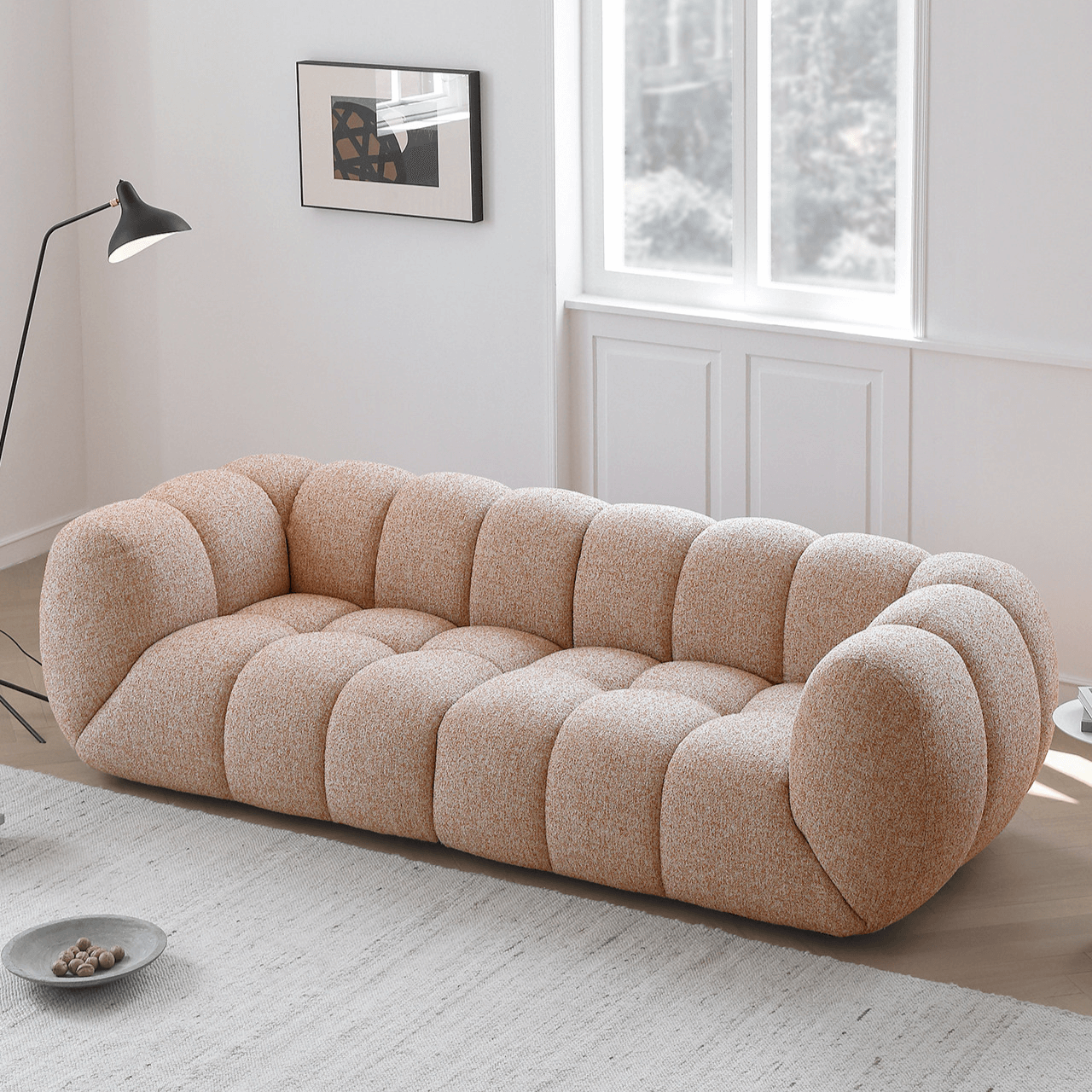 Vintage Marshmallow Sofa With Plush Soft Feel Main Product Image Main image