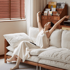 Vintage Solid Wood Convertible Sofa Bed With Storage