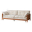 Vintage Solid Wood Convertible Sofa Bed With Storage