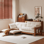 Vintage Solid Wood Convertible Sofa Bed With Storage