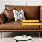 Vintage Waxed Leather Sofa With Tapered Legs for Reception Lounges