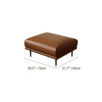 Vintage Waxed Leather Sofa With Tapered Legs for Reception Lounges Dimensions