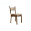 Vintage Wood Dining Chair Series with Beaded Solid Wood Legs and Textured Upholstery