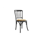 Vintage Wood Dining Chair Series with French Curved Frame and Upholstered Seat