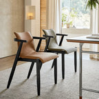 Vintage Wood Dining Chair Series with Hanging Arms, Stackable Comfort