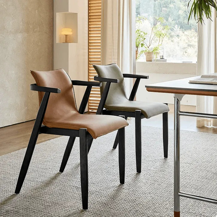 Vintage Wood Dining Chair Series with Hanging Arms, Stackable Comfort