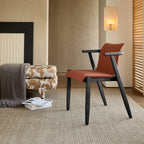 Vintage Wood Dining Chair Series with Hanging Arms, Stackable Comfort