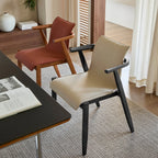 Vintage Wood Dining Chair Series with Hanging Arms, Stackable Comfort