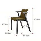 Vintage Wood Dining Chair Series with Hanging Arms, Stackable Comfort Dimensions