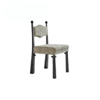 Vintage Wood Dining Chair Series With Turned Ash Legs and Patterned Upholstery