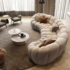 Wabi-Sabi Cloud Sectional Sofa in Sherpa Fleece