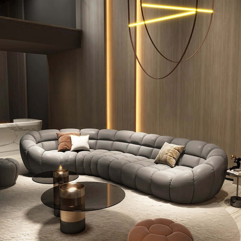 Wabi-Sabi Cloud Sectional Sofa in Sherpa Fleece