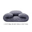 Wabi-Sabi Quilted Floor Meditation Chair with Folding Ergonomic Support Dimensions