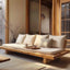 Wabi-Sabi Teak Outdoor Sofa with Low Lounge Profile and Deep Cushions Main Product Image