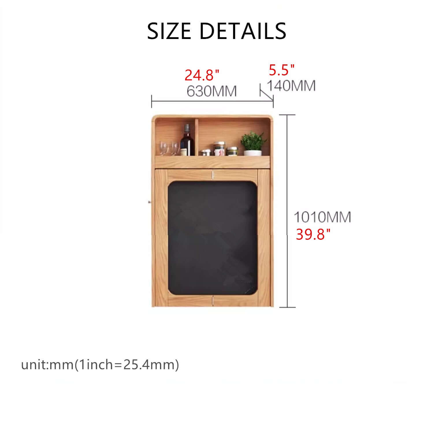 Wall Mounted Folding Desk With Oak Legs