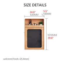 Wall Mounted Folding Desk With Oak Legs