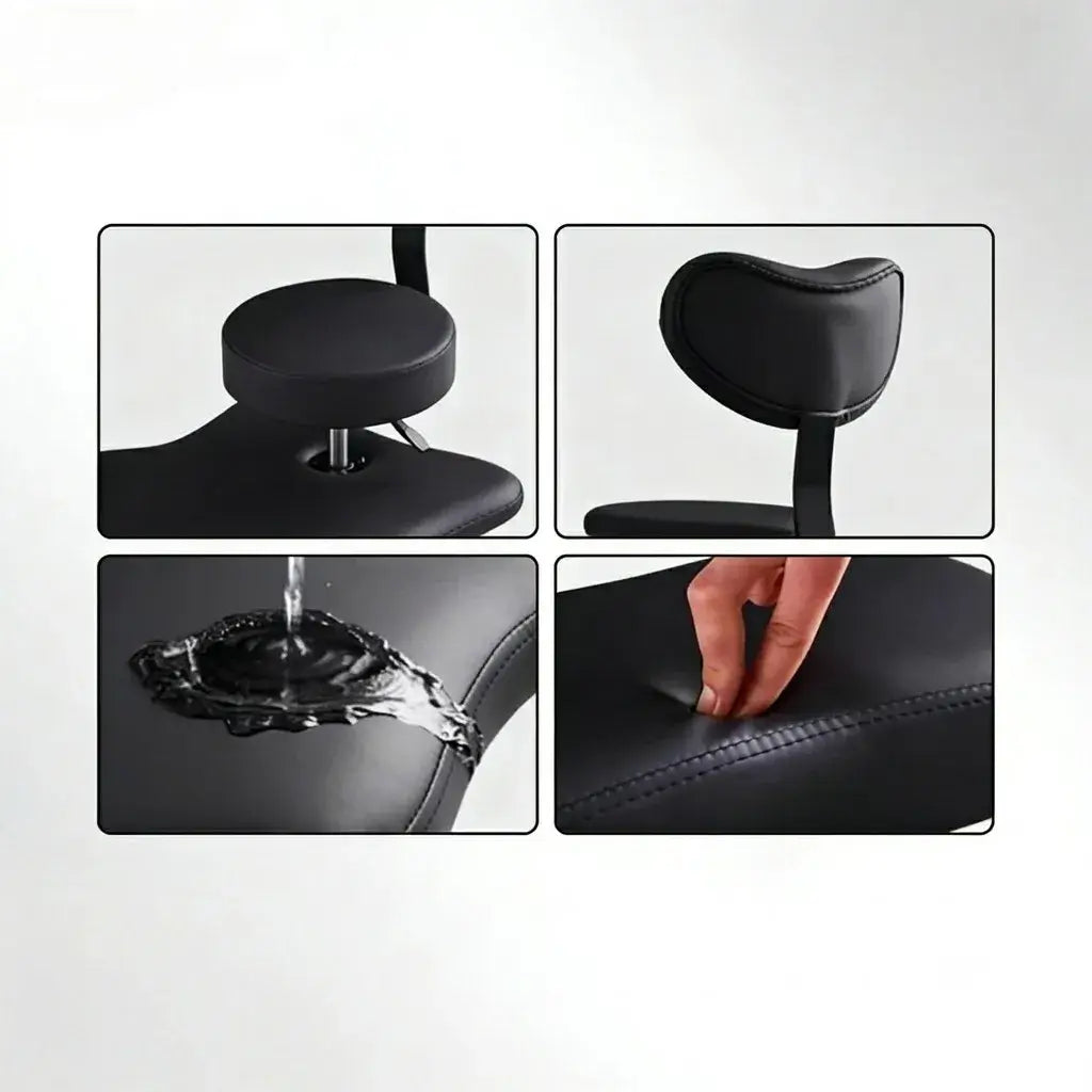 Walnut Cross Legged Meditation Office Chair With Waterproof Upholstery Secondary image
